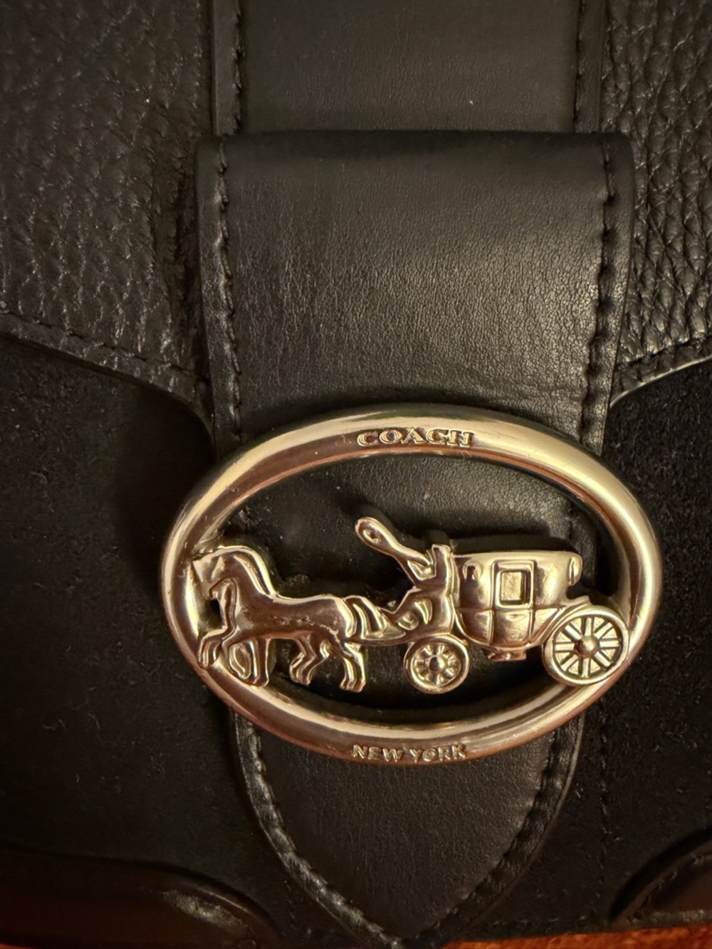 Coach Burgundy Leather Interior Patch Handbag - Picture 11 of 16